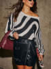Milan Kiss Pullover in Grau/ Schwarz