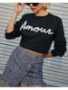Milan Kiss Sweatshirt in Schwarz