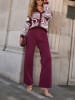 Milan Kiss Vest bordeaux/wit