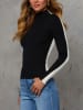 Milan Kiss Longsleeve in Schwarz/ Weiß