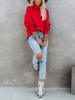 Milan Kiss Pullover in Rot