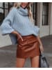 Milan Kiss Rollkragenpullover in Hellblau