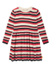 Steiff Kleid in Creme/ Rot/ Schwarz