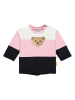 Steiff Sweatshirt in Rosa/ Schwarz