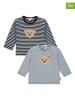 Steiff 2-delige set: longsleeves blauw/zwart