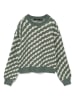 Vero Moda Pullover in Grün/ Creme