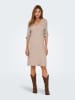 ONLY Strickkleid in Beige