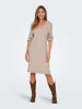 ONLY Strickkleid in Beige