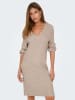 ONLY Strickkleid in Beige