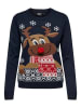 ONLY Sweter w kolorze granatowo-brązowym