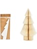G. Wurm Decoratief figuur "Dennenboom" wit - (B)15 x (H)30 x (D)15 cm
