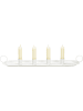 G. Wurm Kaarshouder "Advents" wit - (B)49 x (H)6 x (D)14 cm