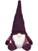 G. Wurm Decoratief figuur "Wichtel" paars - (B)19 x (H)34 x (D)16 cm