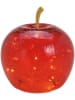 G. Wurm Decoratief ledobject "Appel" rood - (H)17 cm x Ø 16 cm