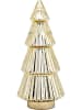 G. Wurm Decoratief object "Dennenboom" goudkleurig - (B)17 x (H)38 x (D)17 cm