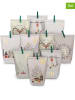 G. Wurm 72-delige adventskalender "Kerstmotieven" wit/groen
