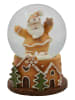 Clayre & Eef Schneekugel in Hellbraun/ Grün - (H)6 x Ø 5 cm