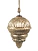 Clayre & Eef Kerstbal goudkleurig - (H)22 x Ø 15 cm