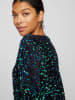 Vila Blouse zwart/groen/blauw