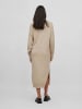 Vila Gebreide jurk beige