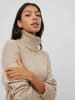 Vila Gebreide jurk beige