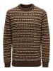 ONLY & SONS Sweter w kolorze brązowym