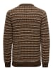 ONLY & SONS Sweter w kolorze brązowym