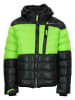 Peak Mountain Winterjacke "Ecaptin" in Schwarz/ Grün