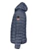 Geographical Norway Doorgestikte jas "Alaric" donkerblauw