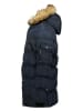 Geographical Norway Doorgestikte mantel "Bravici" donkerblauw