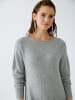 Oui Strickkleid in Grau