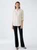 Oui Bluse in Creme/ Schwarz