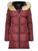 Geographical Norway Doorgestikte mantel "Beautiful" bordeaux