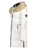 Geographical Norway Doorgestikte mantel "Beautiful" wit
