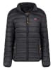Geographical Norway Doorgestikte jas "Atikolor" zwart