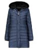 Geographical Norway Doorgestikte mantel "Biensur" donkerblauw