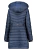 Geographical Norway Doorgestikte mantel "Biensur" donkerblauw