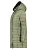 Geographical Norway Doorgestikte mantel "Biensur" groen