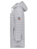 Geographical Norway Doorgestikte mantel "Atika" lichtgrijs