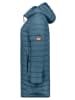 Geographical Norway Doorgestikte mantel "Atika" petrol