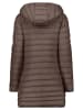 Geographical Norway Doorgestikte mantel "Atika" bruin