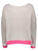 miss goodlife Sweter w kolorze szaro-różowym