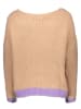 miss goodlife Sweter w kolorze beżowo-fioletowym