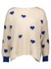 miss goodlife Pullover in Creme/ Dunkelblau