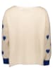 miss goodlife Pullover in Creme/ Dunkelblau