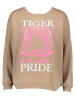 miss goodlife Bluza "Tiger Pride" w kolorze beżowym