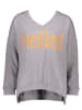 miss goodlife Sweatshirt "Hello" in Grau