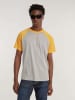 G-Star Shirt in Grau/ Gelb