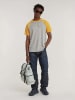 G-Star Shirt in Grau/ Gelb