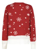Sublevel Pullover in Rot/ Weiß